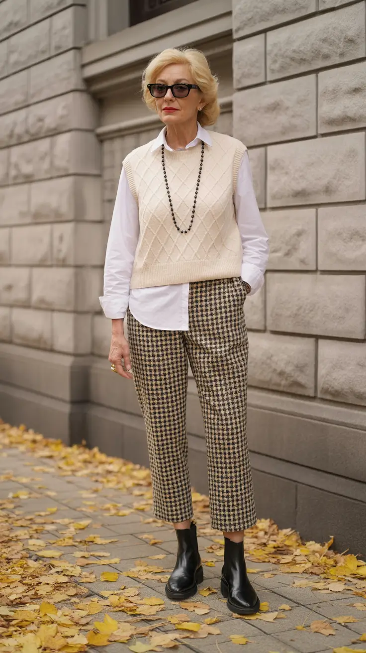 Outfits for Women Over 50 Soft Autumn Neutrals with a Heritage Touch