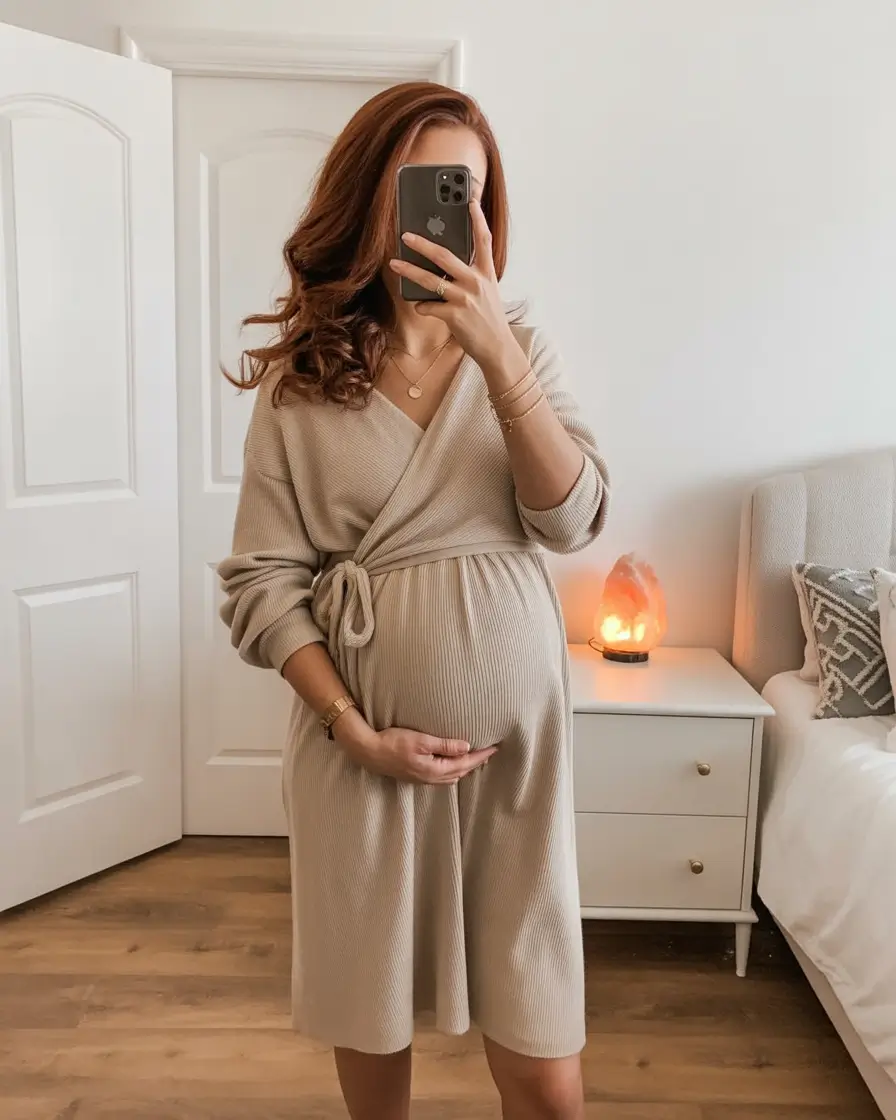 pregnancy outfits Wrapped Knits for Everyday Warmth