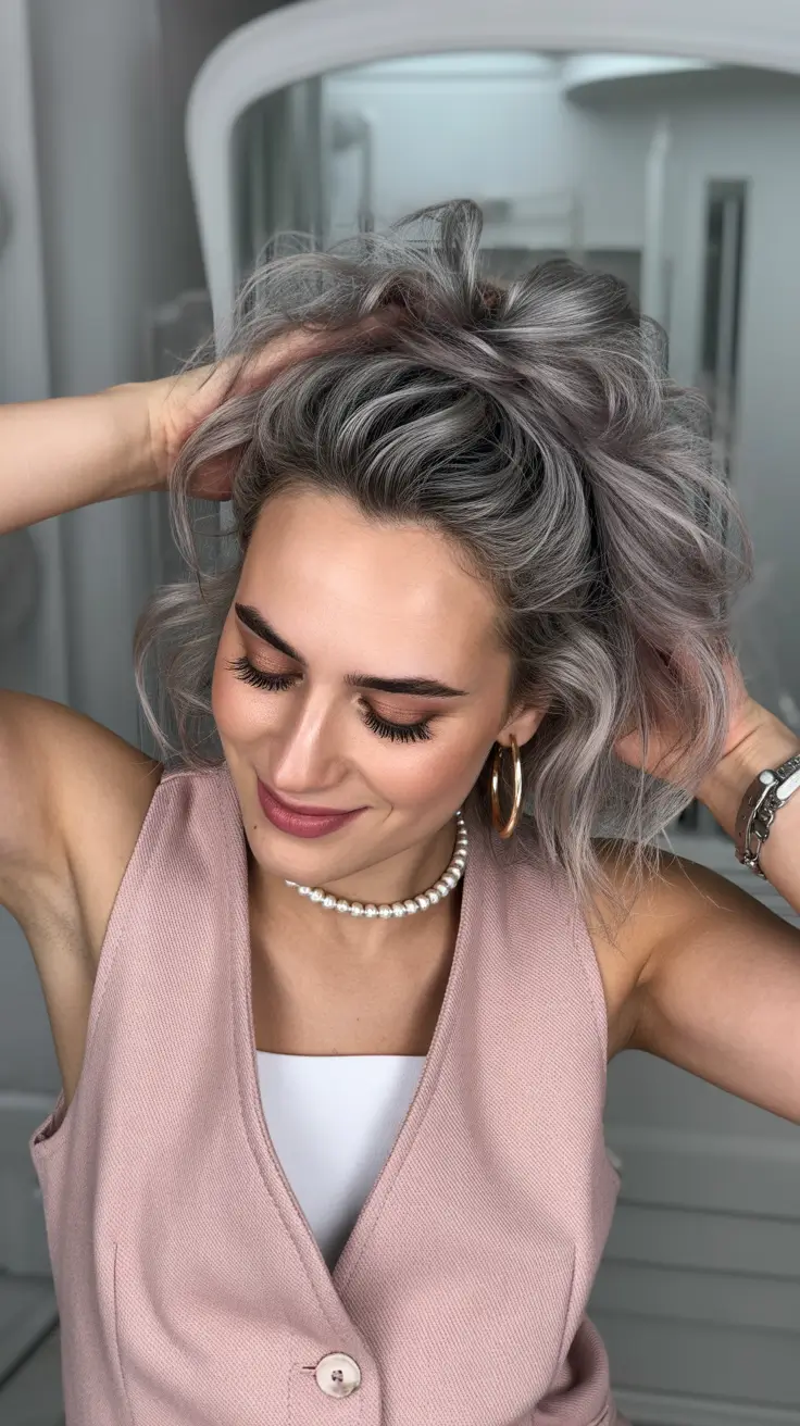 Mushroom Textured Short Mushroom With Playful Lift