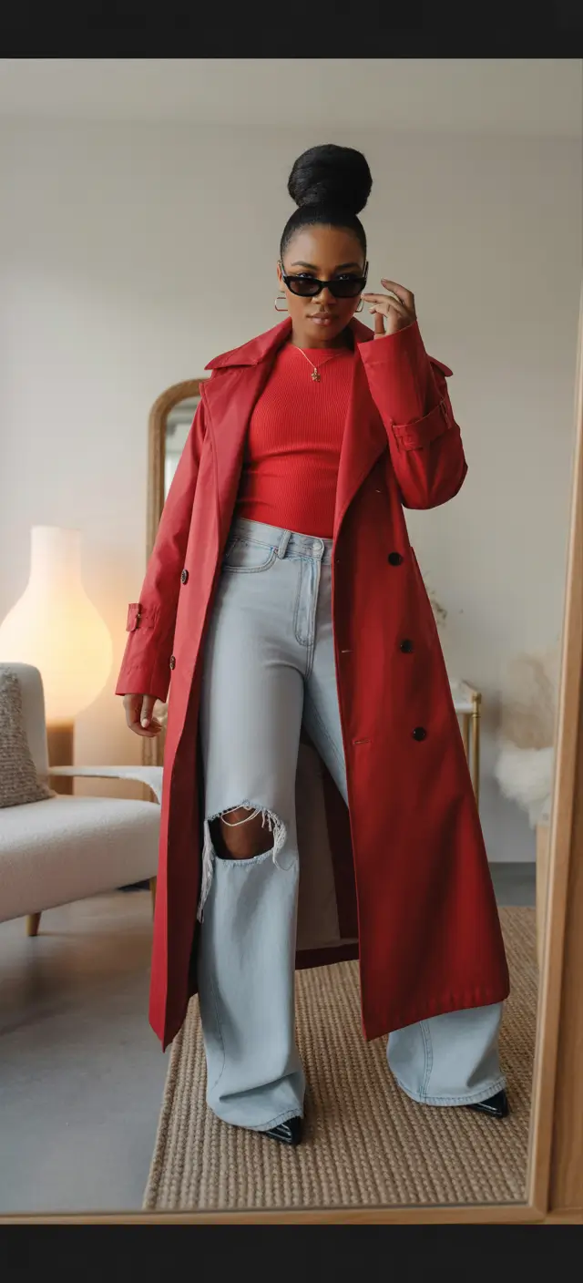 plus size outfits Red on Fire