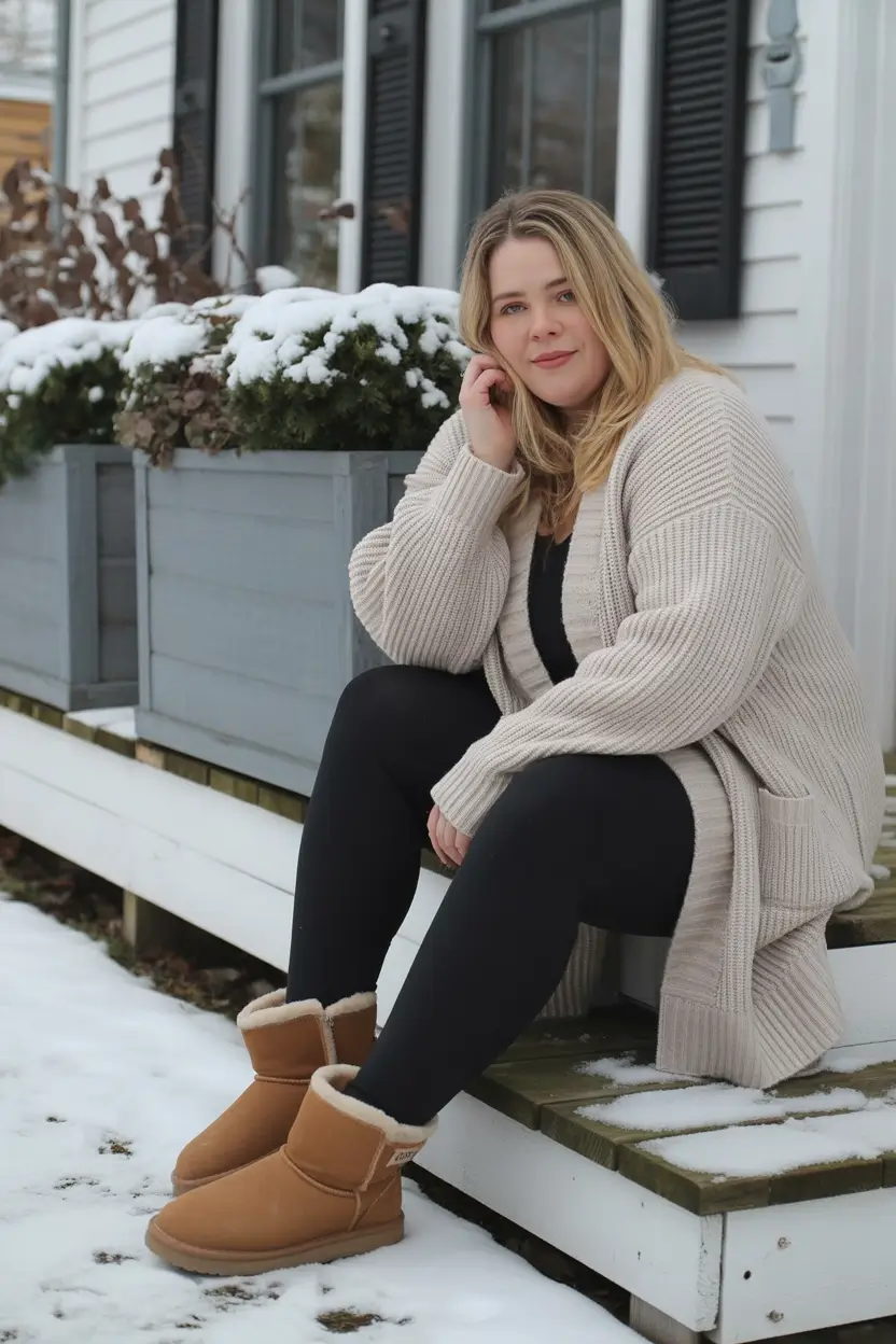 plus size outfits Cozy Cabin Essentials