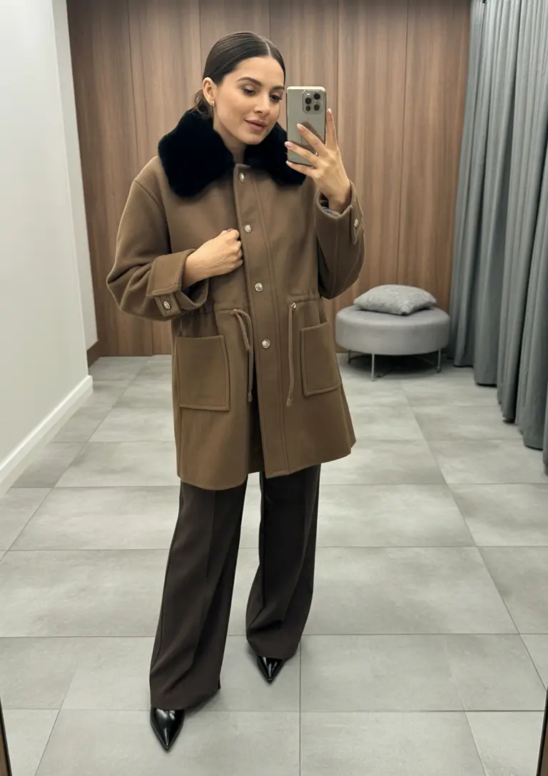 Chic Cocoa Noir cold weather outfits 2026