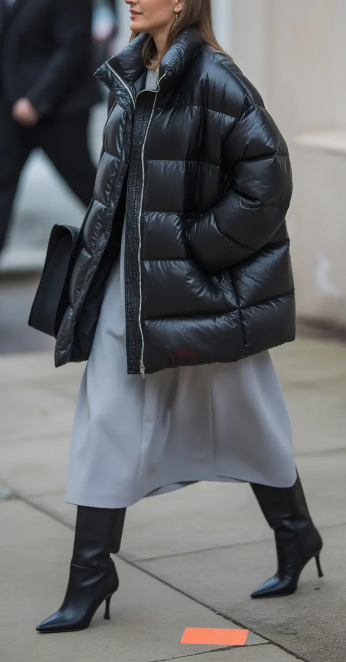 Chic Black Gloss cold weather outfits 2026