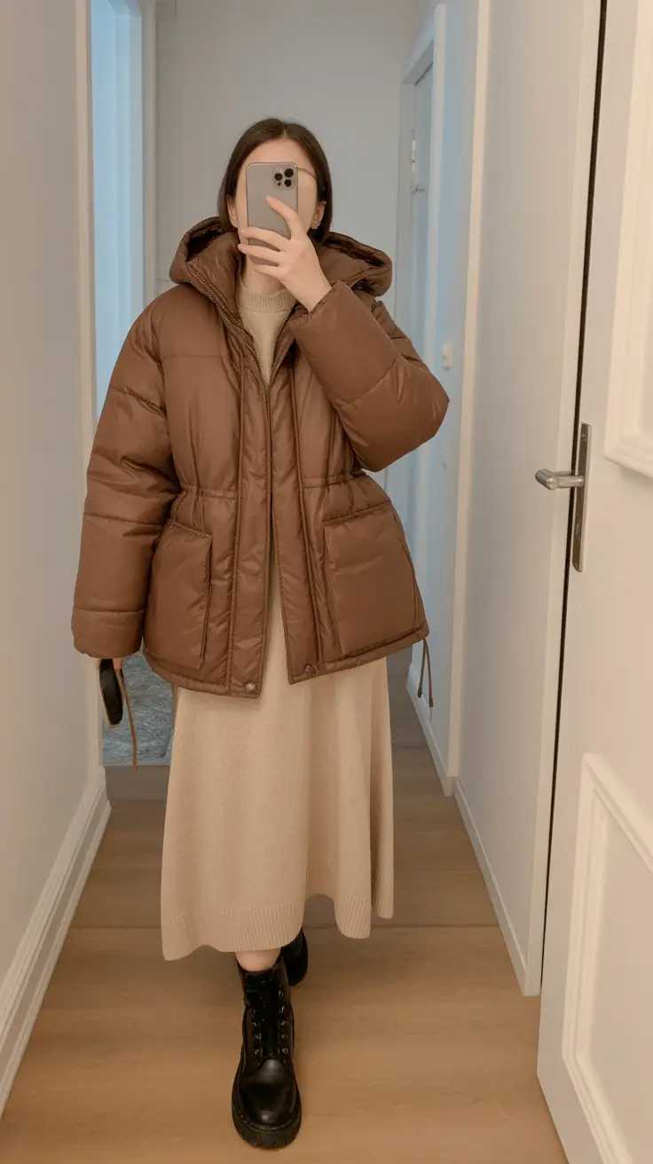 Chic Mocha Neutrals cold weather outfits 2026
