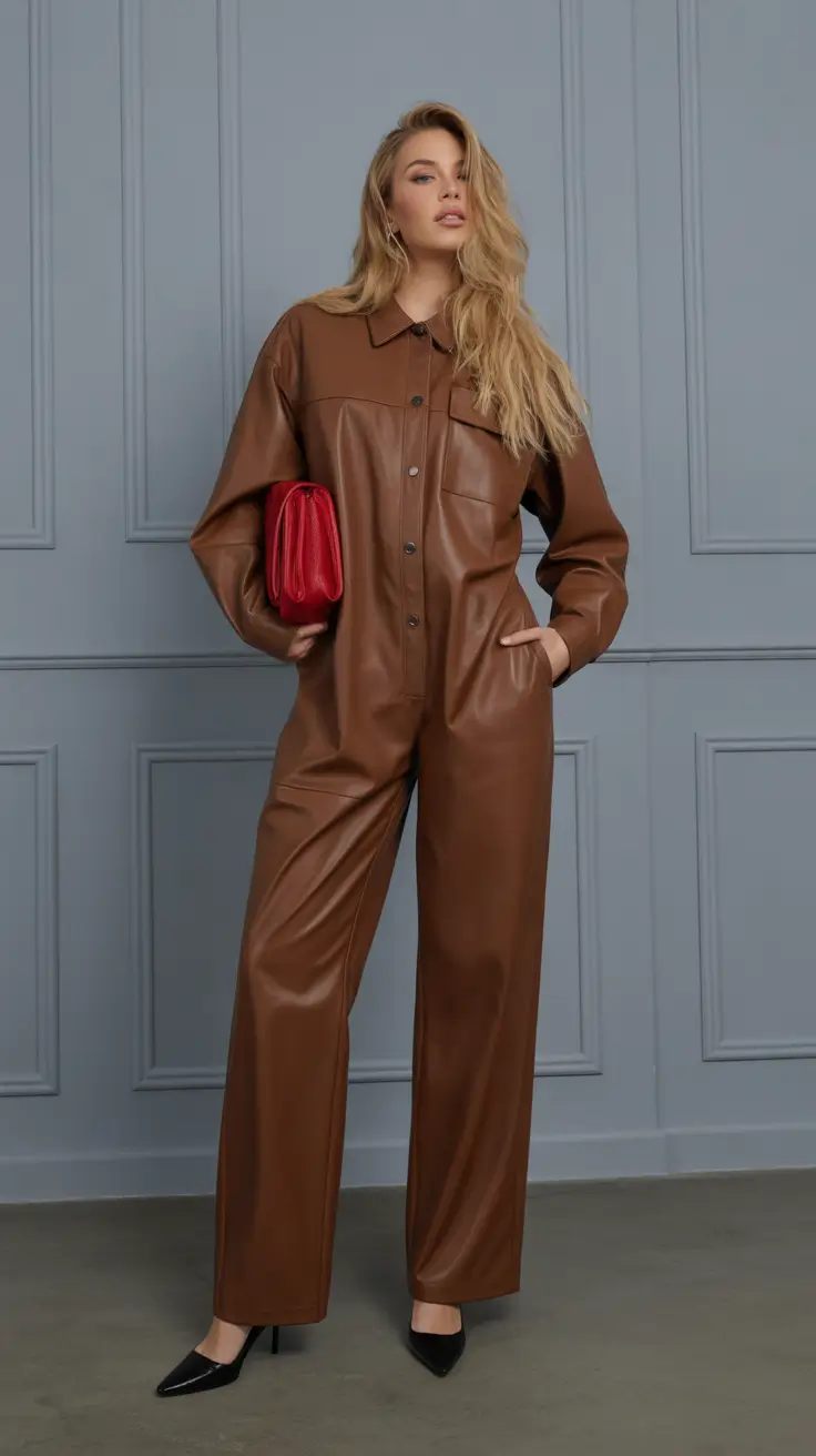 outfits ideas Chocolate Jumpsuit Chic