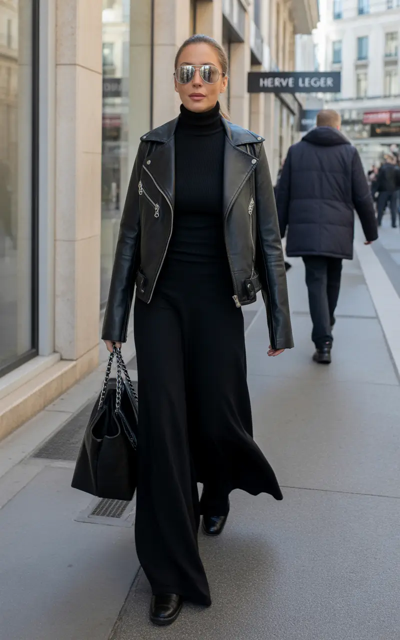 outfits ideas Motor Luxe All-Black