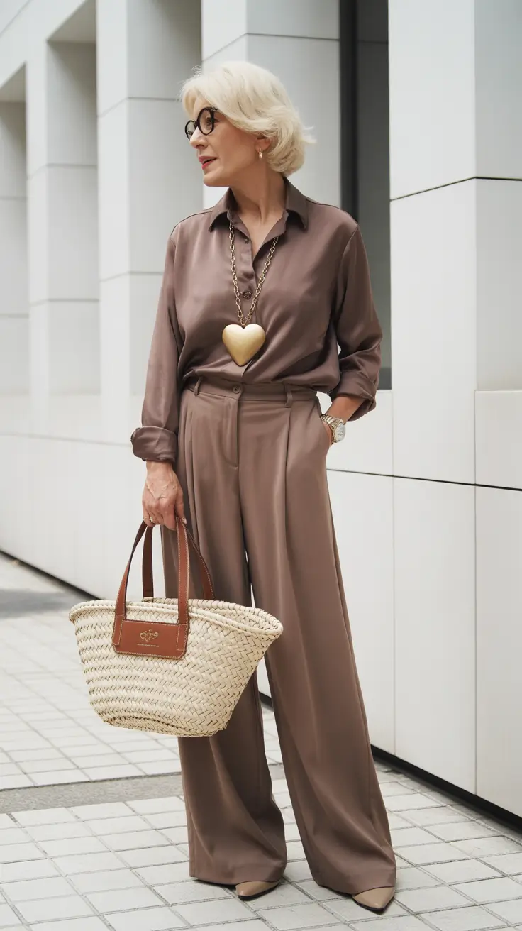 Outfits for Women Over 40 Refined Monochrome Ease for Transitional Days