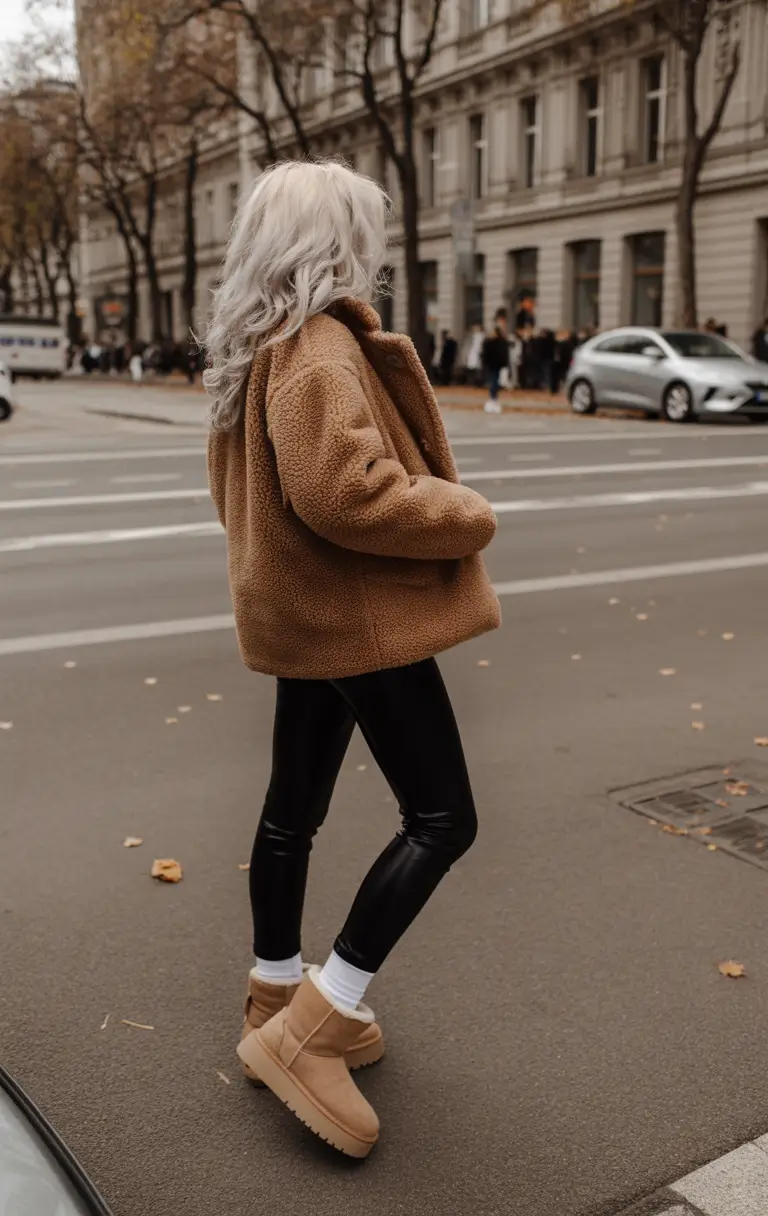 ugg outfits Teddy Texture & Street Confidence