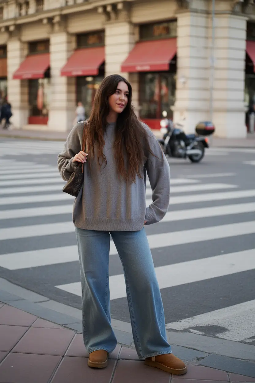 ugg outfits Grey Sweater Days