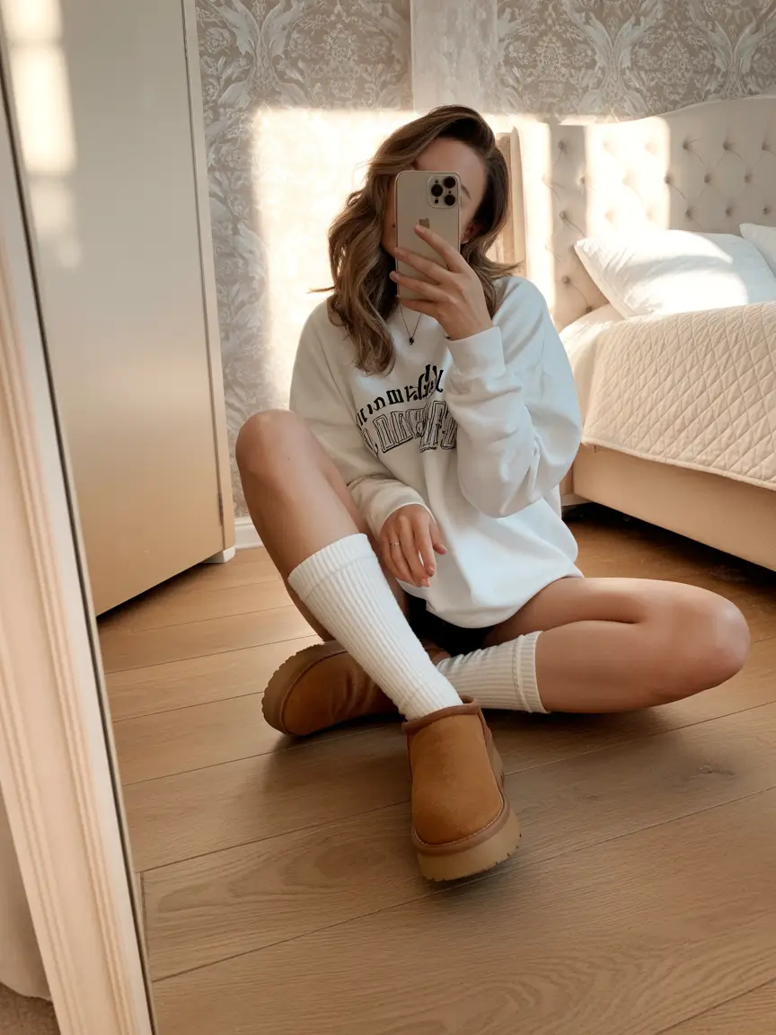 ugg outfits Cozy Chic at Home