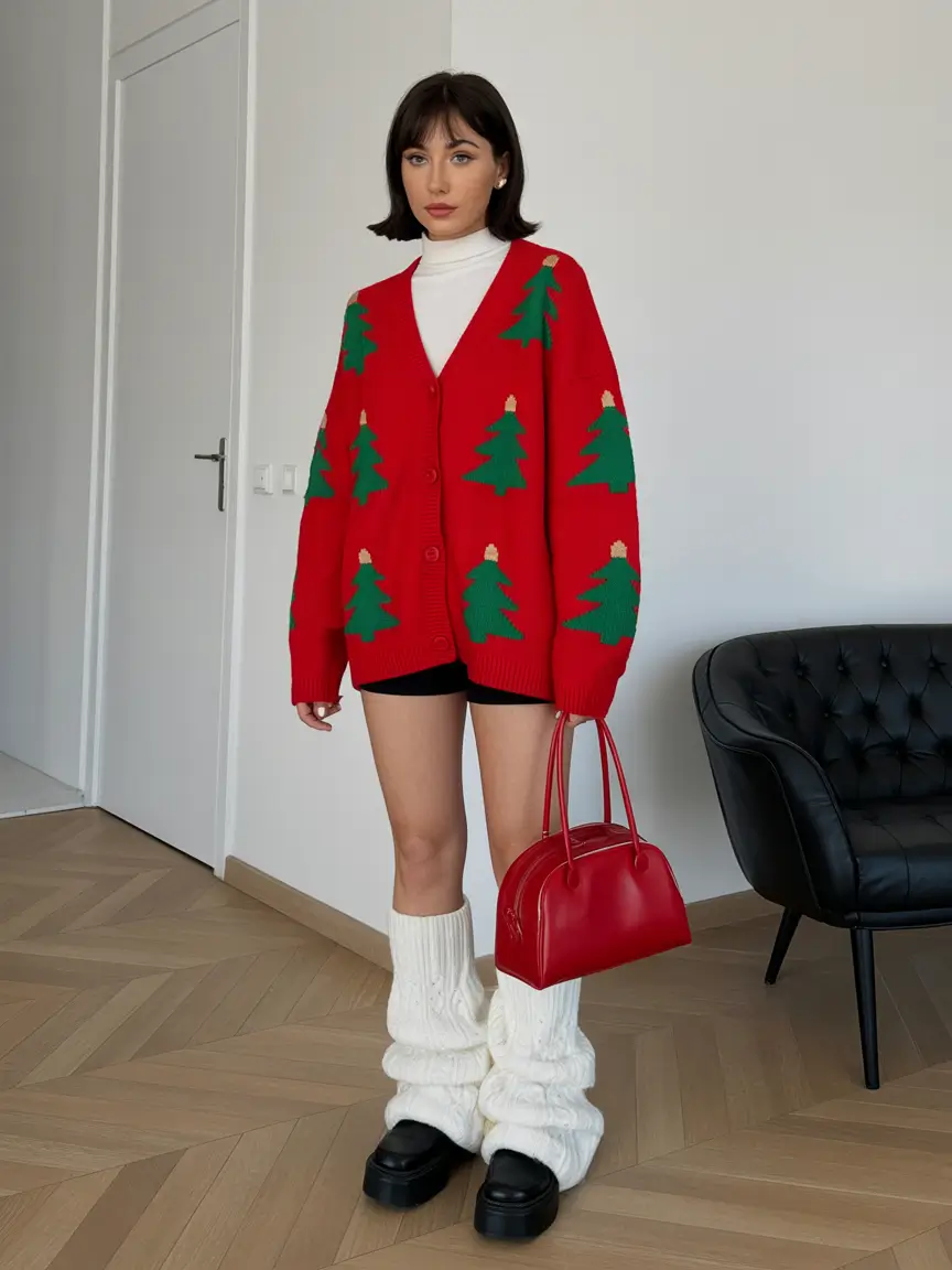 cute outfits Retro Holiday Knit Revival