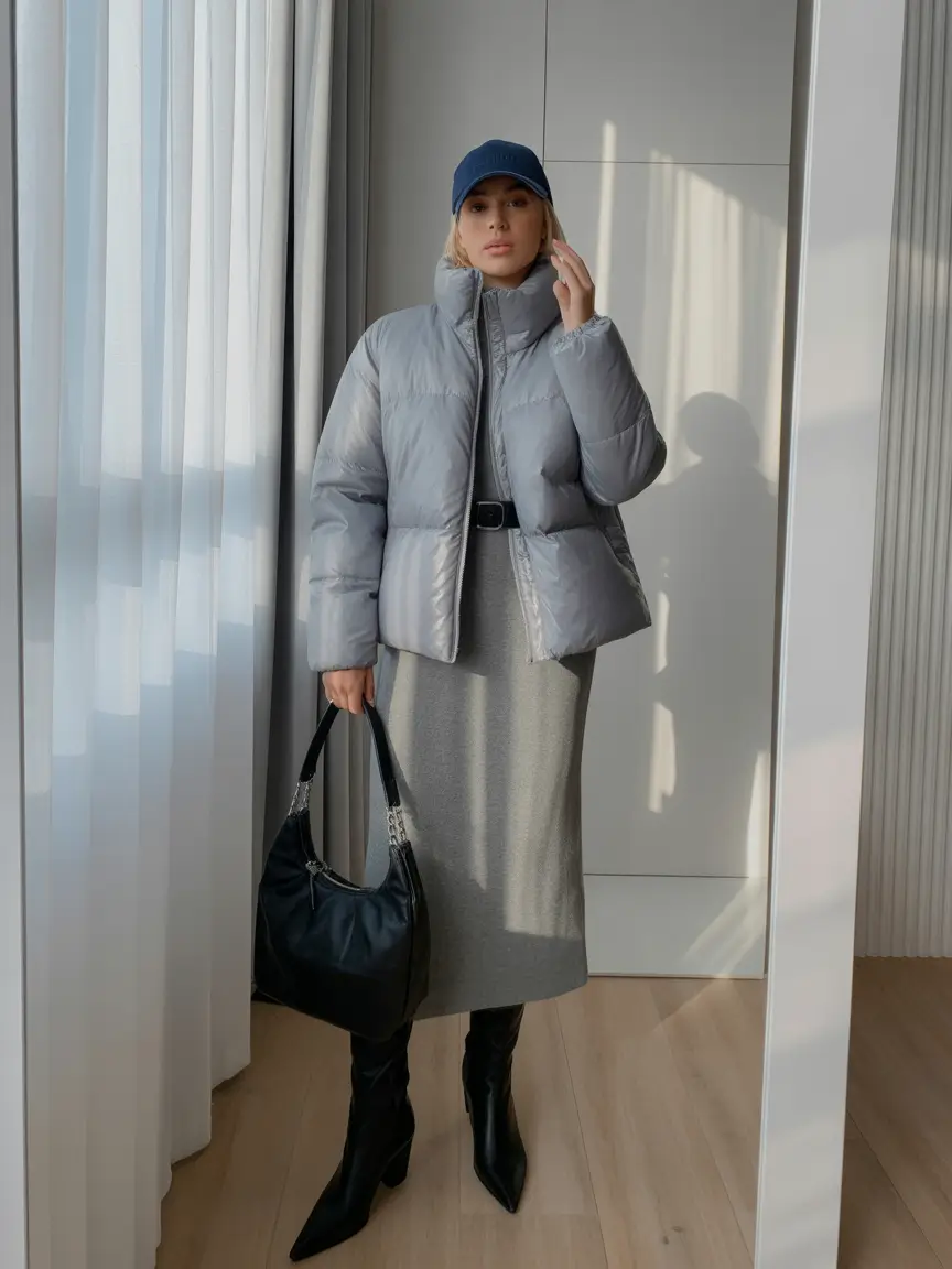 cute outfits Grey Glam with Sporty Accents