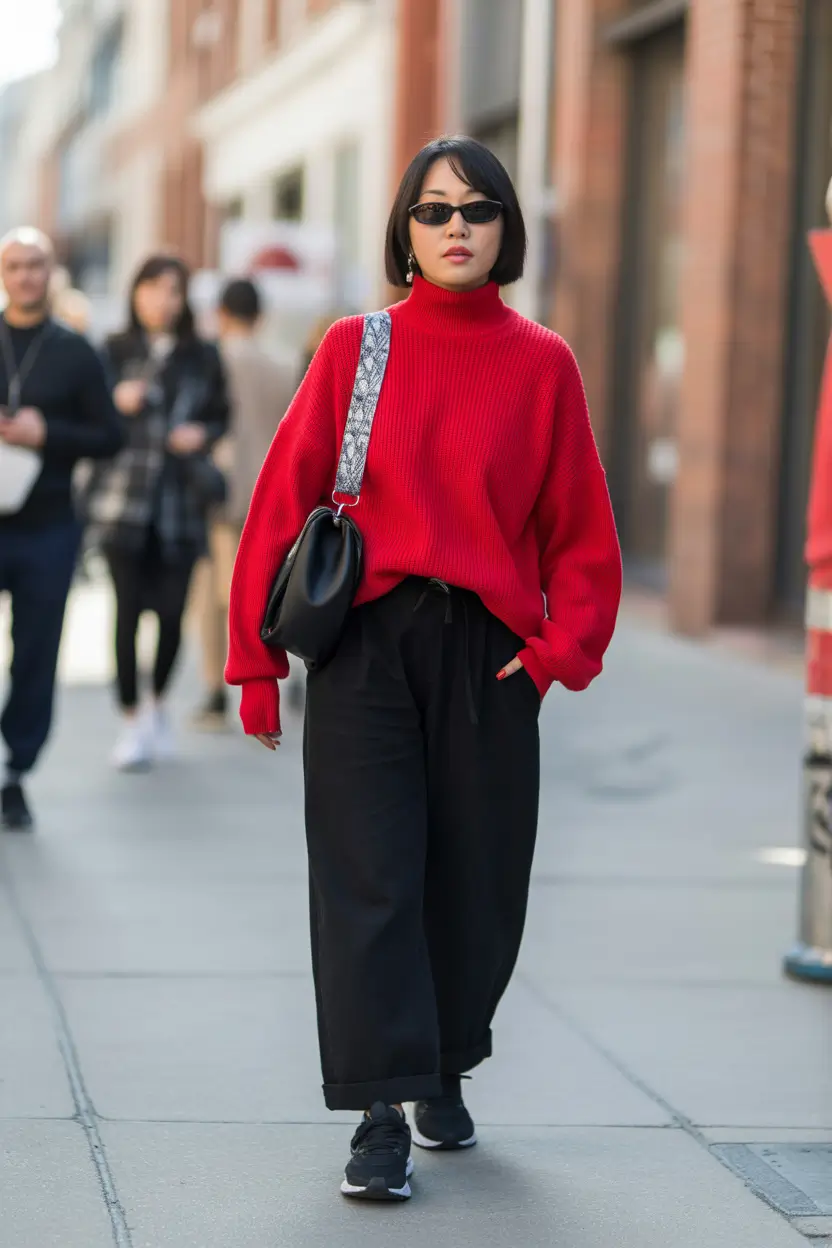 cute outfits Street Style Energy in Red and Black