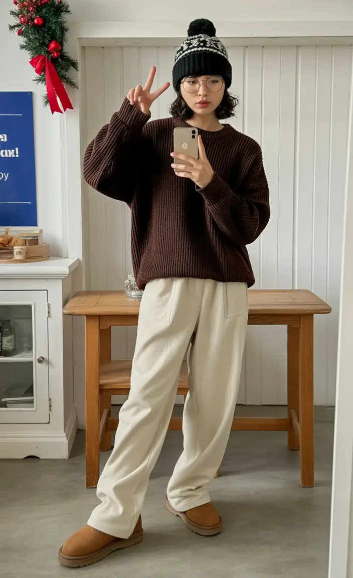 cute outfits Chocolate & Cream Weekend Warmth