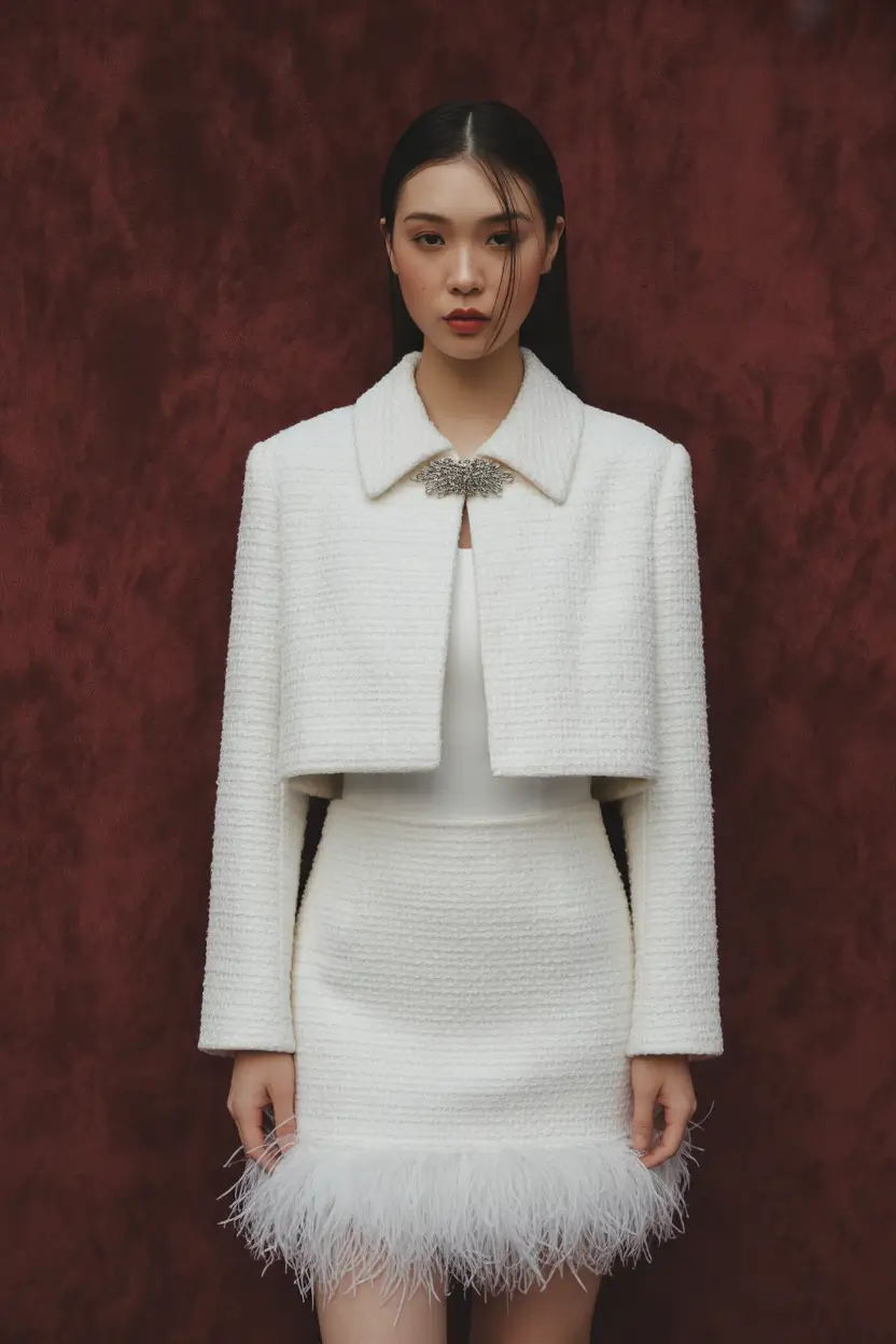 cute outfits Feathered White Dream