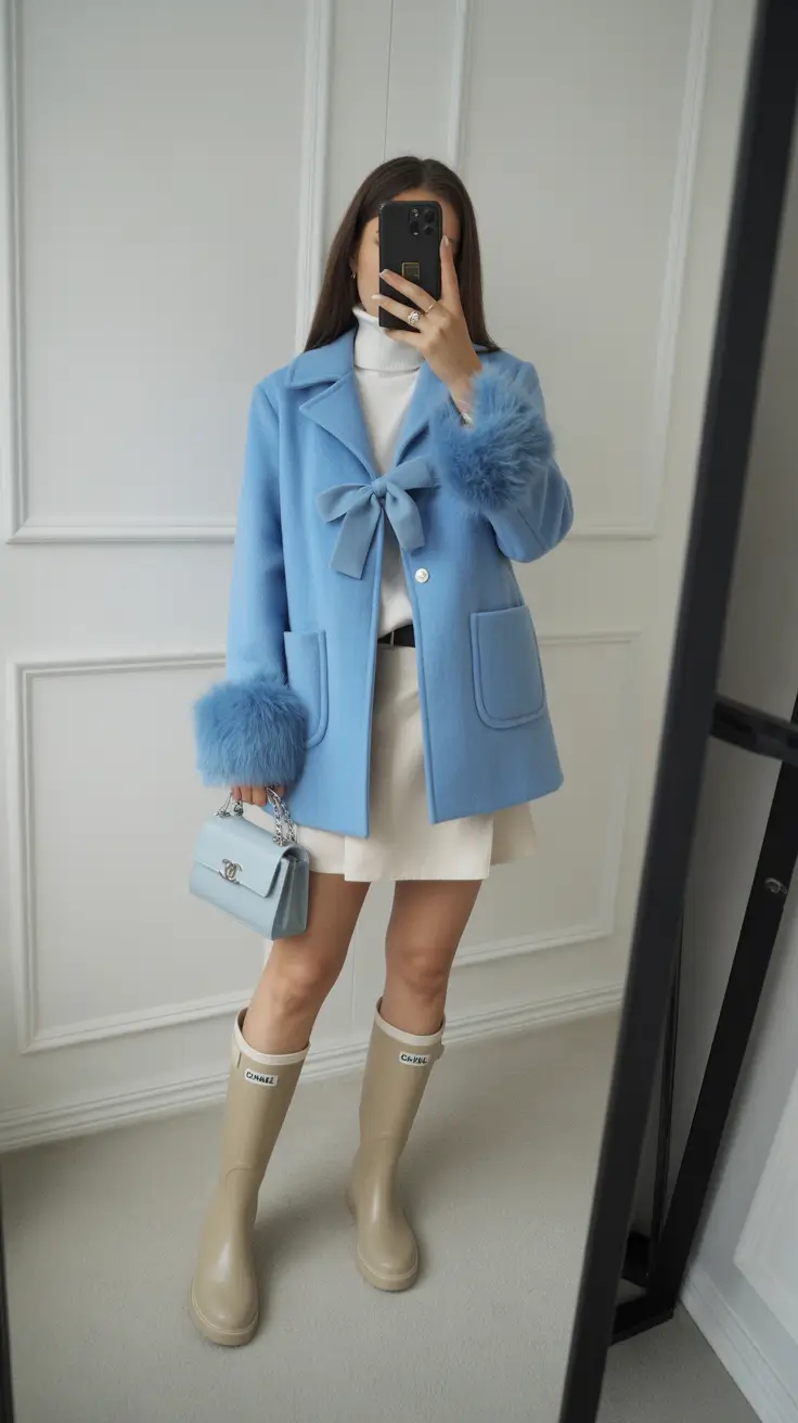 cute outfits Sky Blue Sweetness