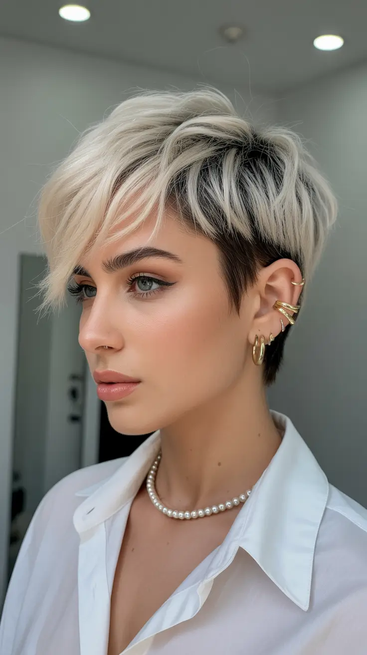 Asymmetrical Pixie Haircuts Soft Blonde Sweep With Modern Dimension