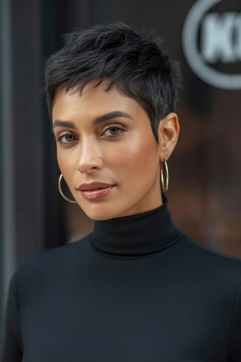 Messy Pixie Haircuts Minimalist Ultra-Short Pixie With Clean Edges