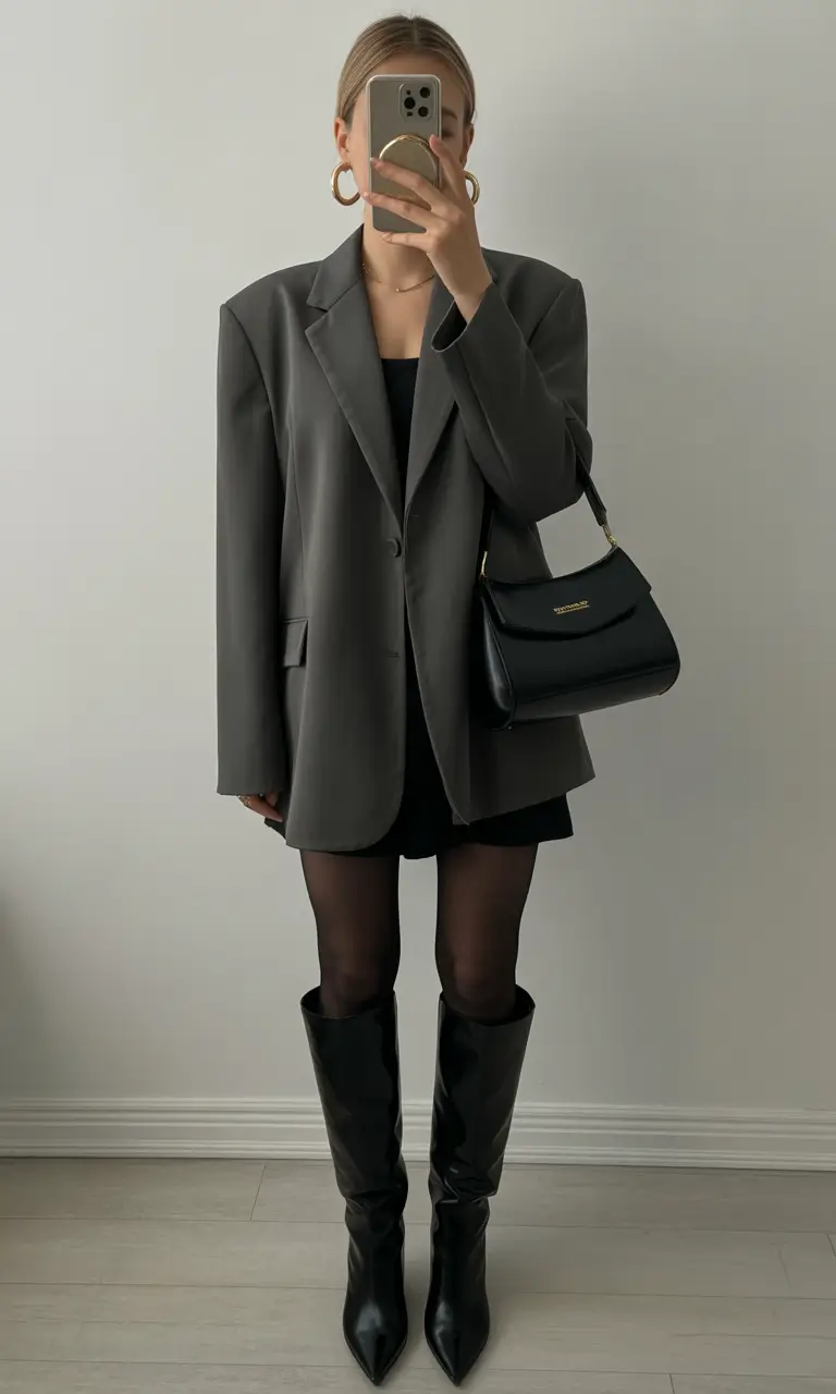 office outfits Oversized Elegance