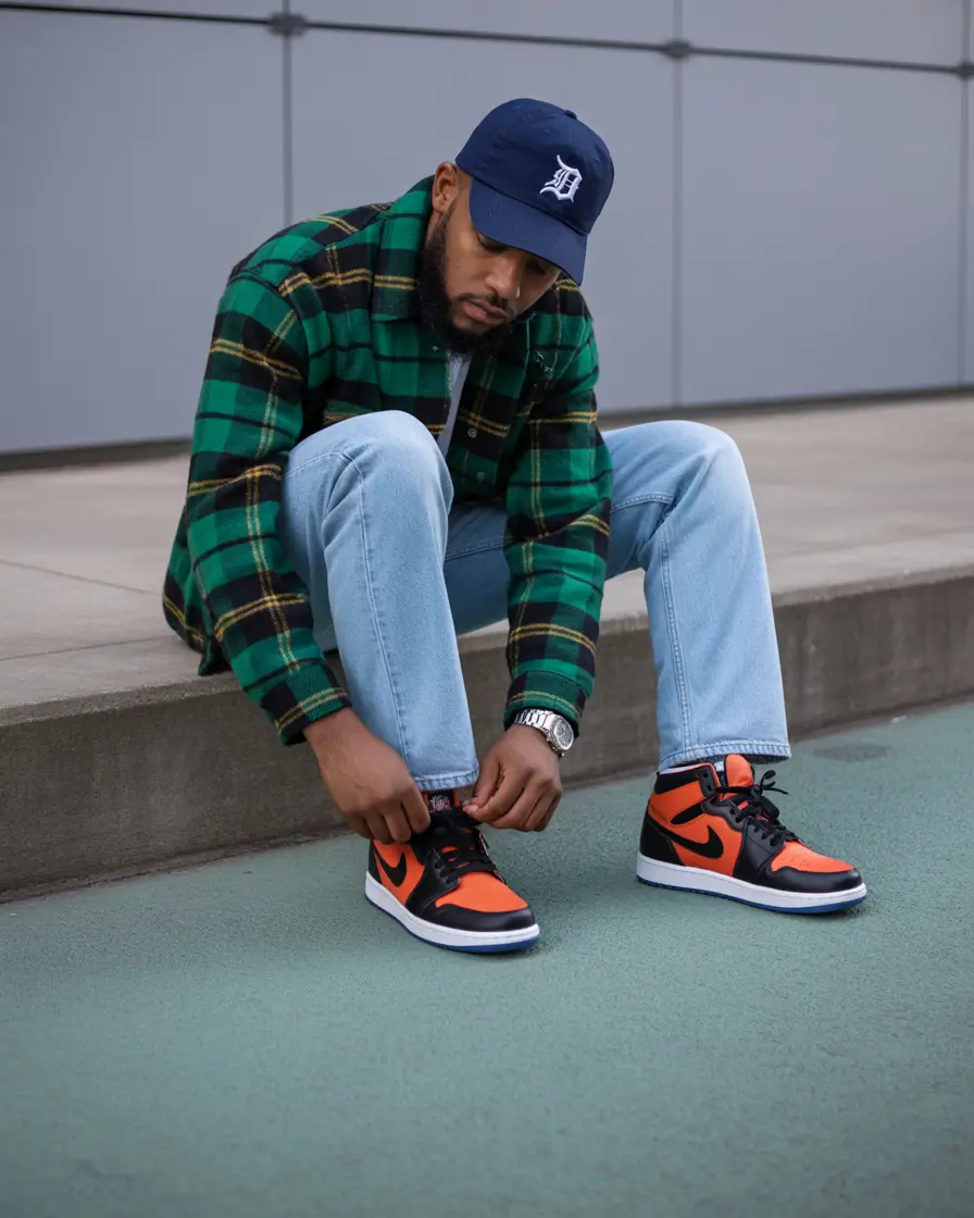 Outfits for Men - Sporty Plaids With Street-Ready Energy
