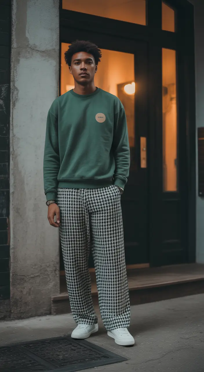 Outfits for Men - Relaxed Patterns With a Cool Evening Mood