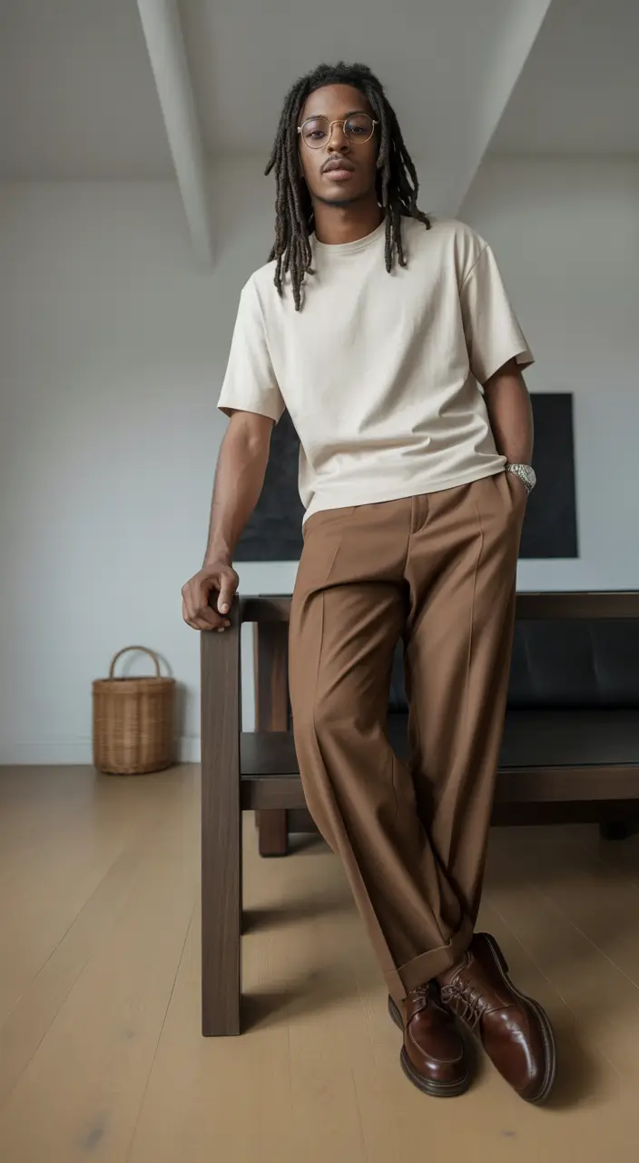 Outfits for Men - Soft Neutrals With Warm Minimalist Energy