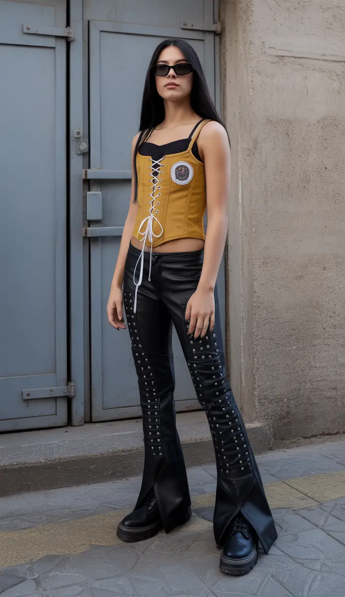 2000s Industrial Corset Edge