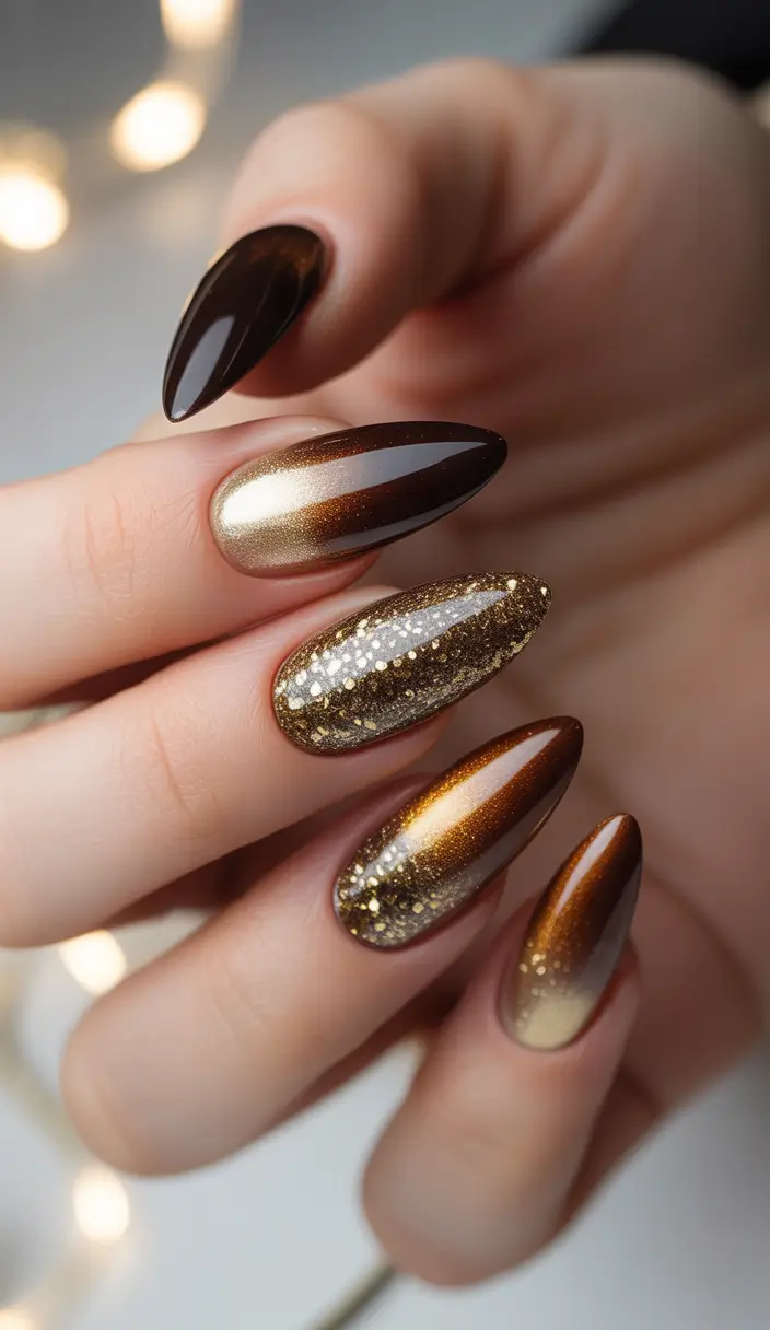 Dark Golden Mocha Illusion