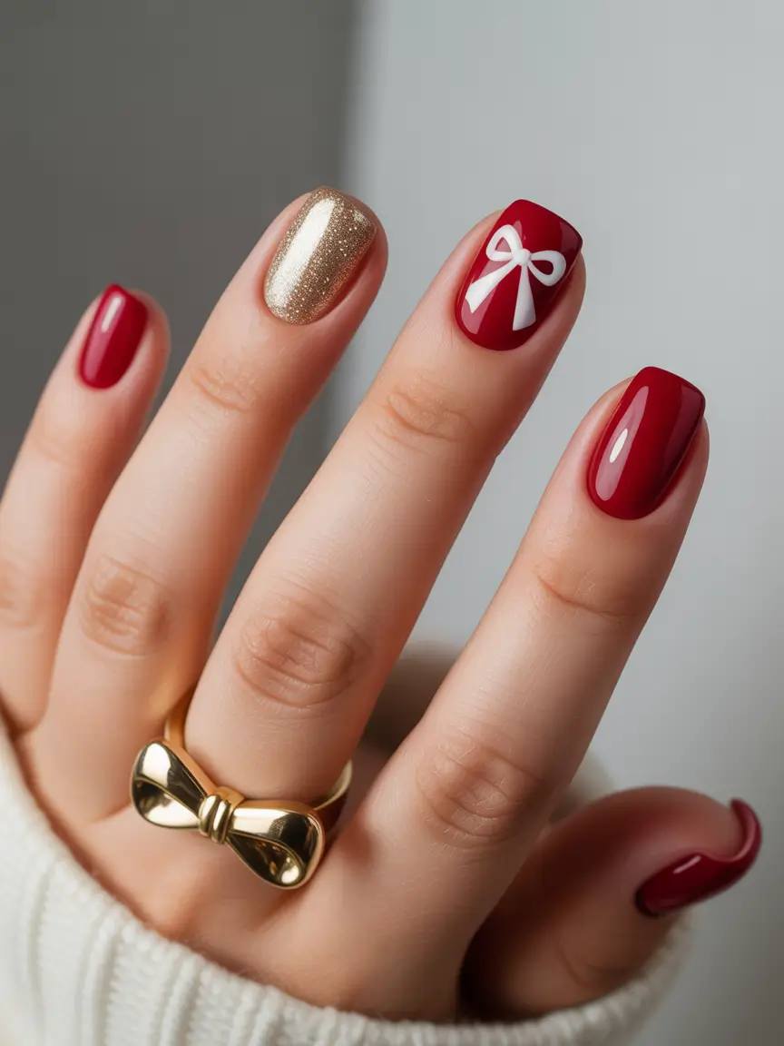 Coffin short bright Golden Gift Glam