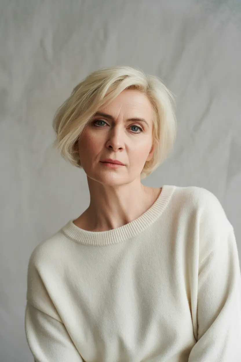 short Hairstyles Soft Sculpted Bob for Women Over 50 With Natural Elegance