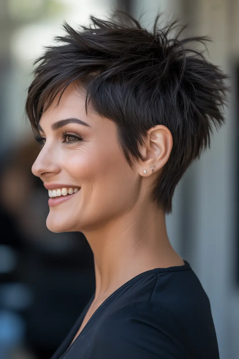 short Hairstyles Textured Pixie With Whispered Layers
