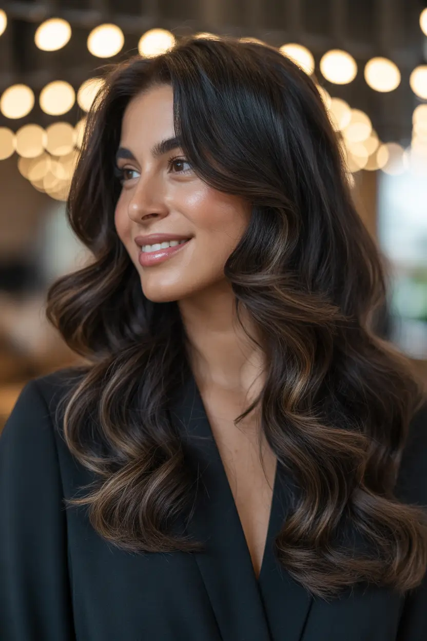 curly hairstyle Luxe Long Curls With Soft S-Shaped Waves