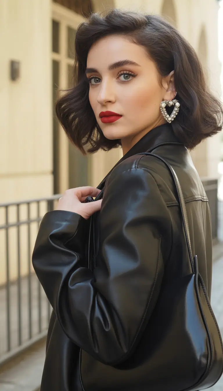 bob hairstyle Effortless Parisian Waves With Soft Movement