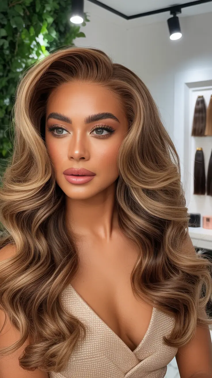 21 Cute long hair hairstyles 2026 Ultra-Voluminous Curled Blowout