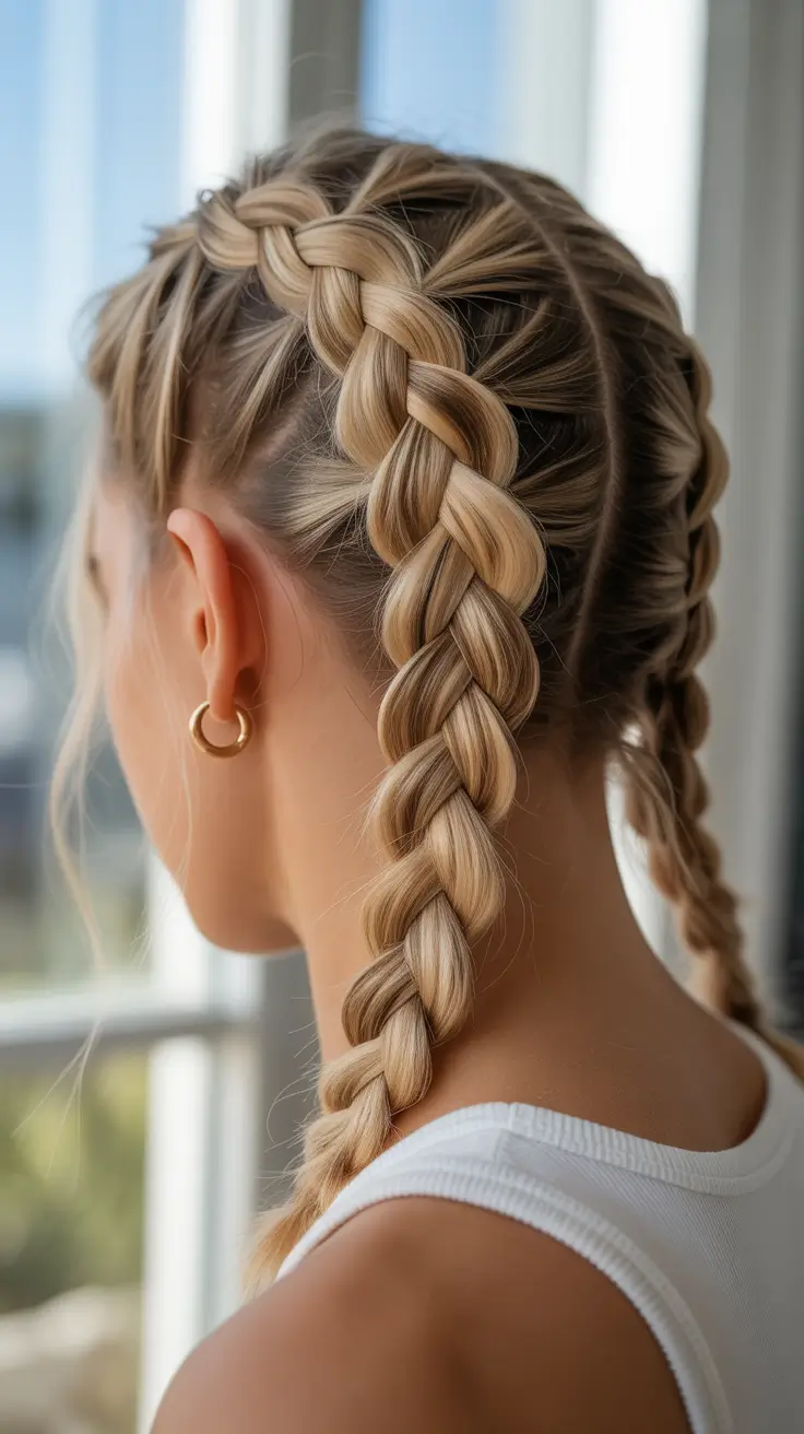 braids-hairstyle-Soft-Blonde-Athlete-Braids-With-a-Modern-Twist