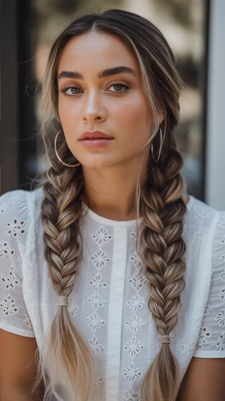 braids-hairstyle-Soft-Center-Part-Braids-With-Sunlit-Dimension