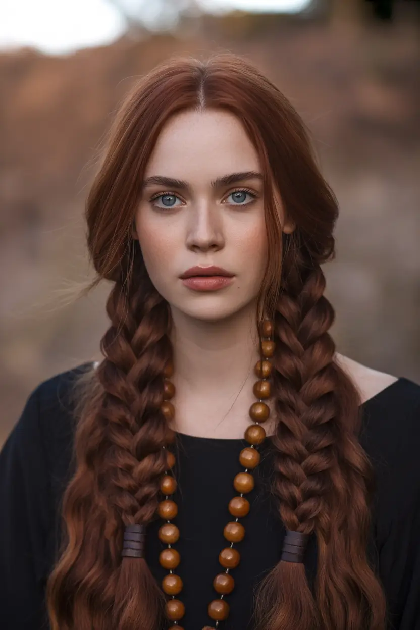 braids-hairstyle-Warm-Cinnamon-Twin-Braids-for-Natural-Texture-Lovers