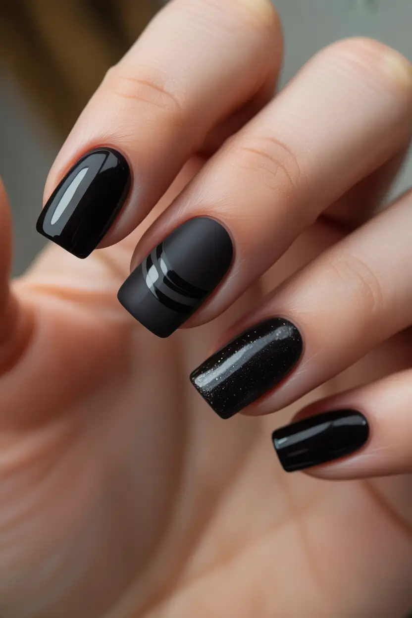 nails-inspo-Gloss-and-Matte-Black-Harmony-With-Subtle-Detail