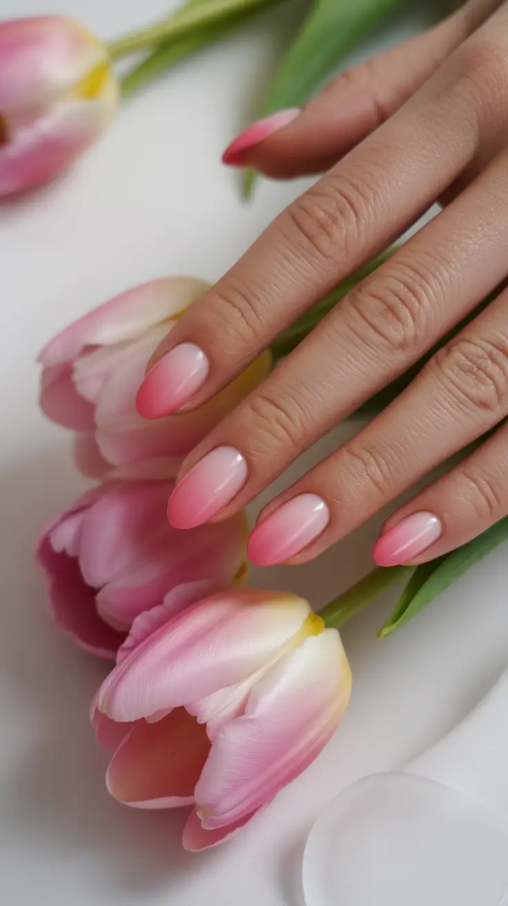 pink nails Soft Pastel