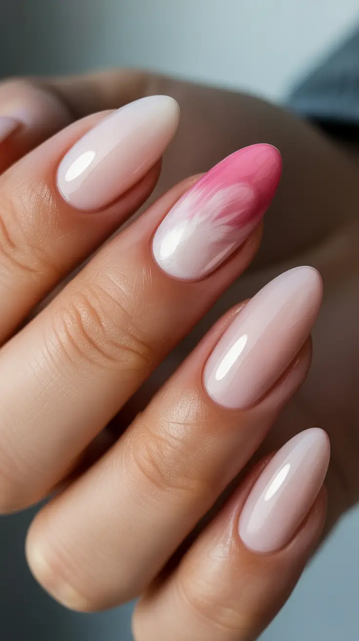pink nails Soft Pastel