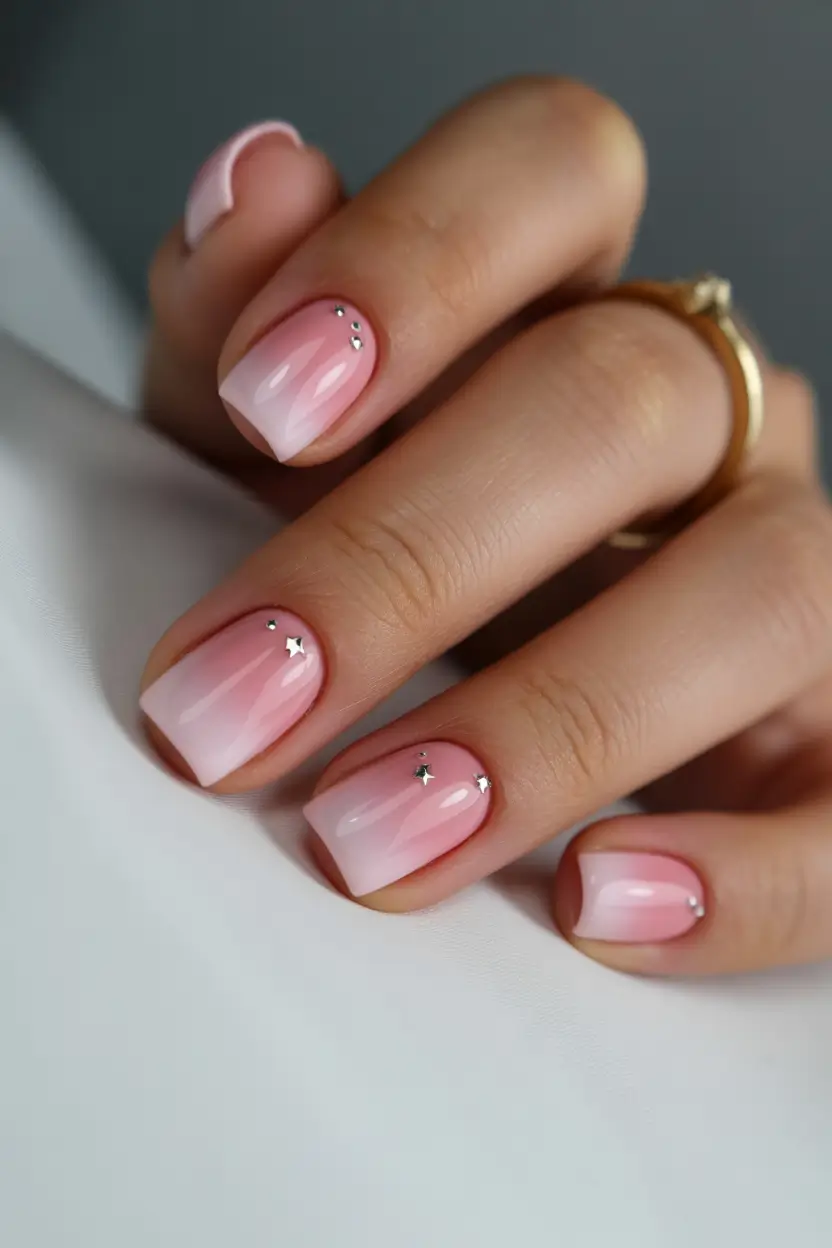 pink nails Soft Cute