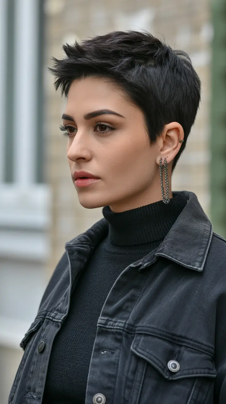 haircut Edgy Soft Pixie for Modern Minimalists