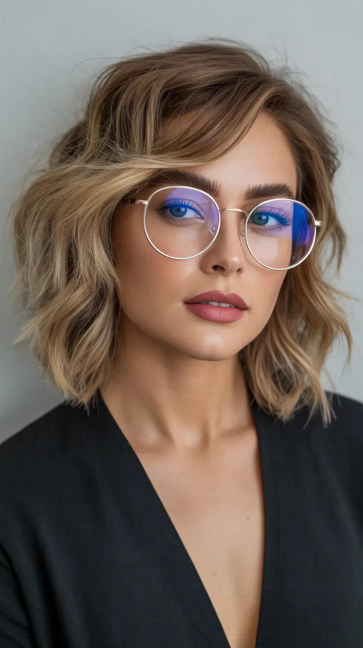 side part hairstyle Textured Side-Part Shag Bob With Everyday Ease