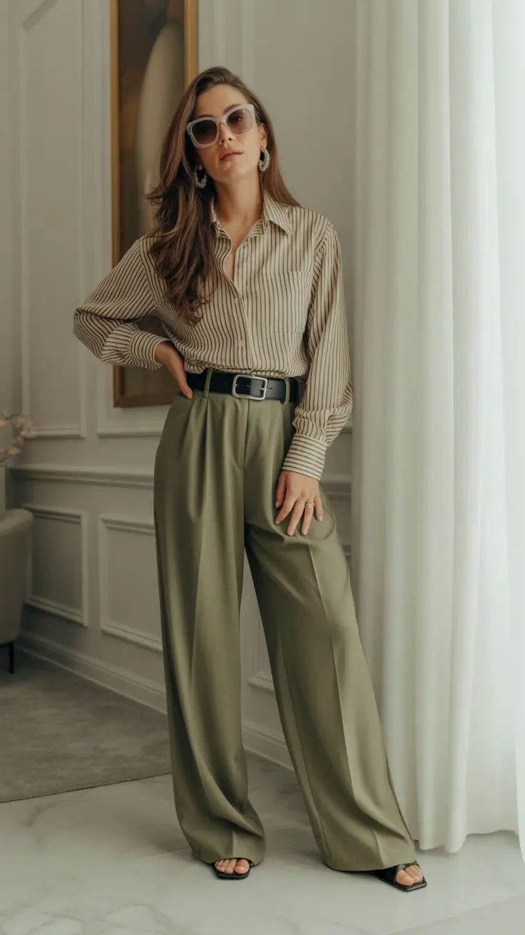comfy spring outfits Relaxed Elegance with Tailored Ease