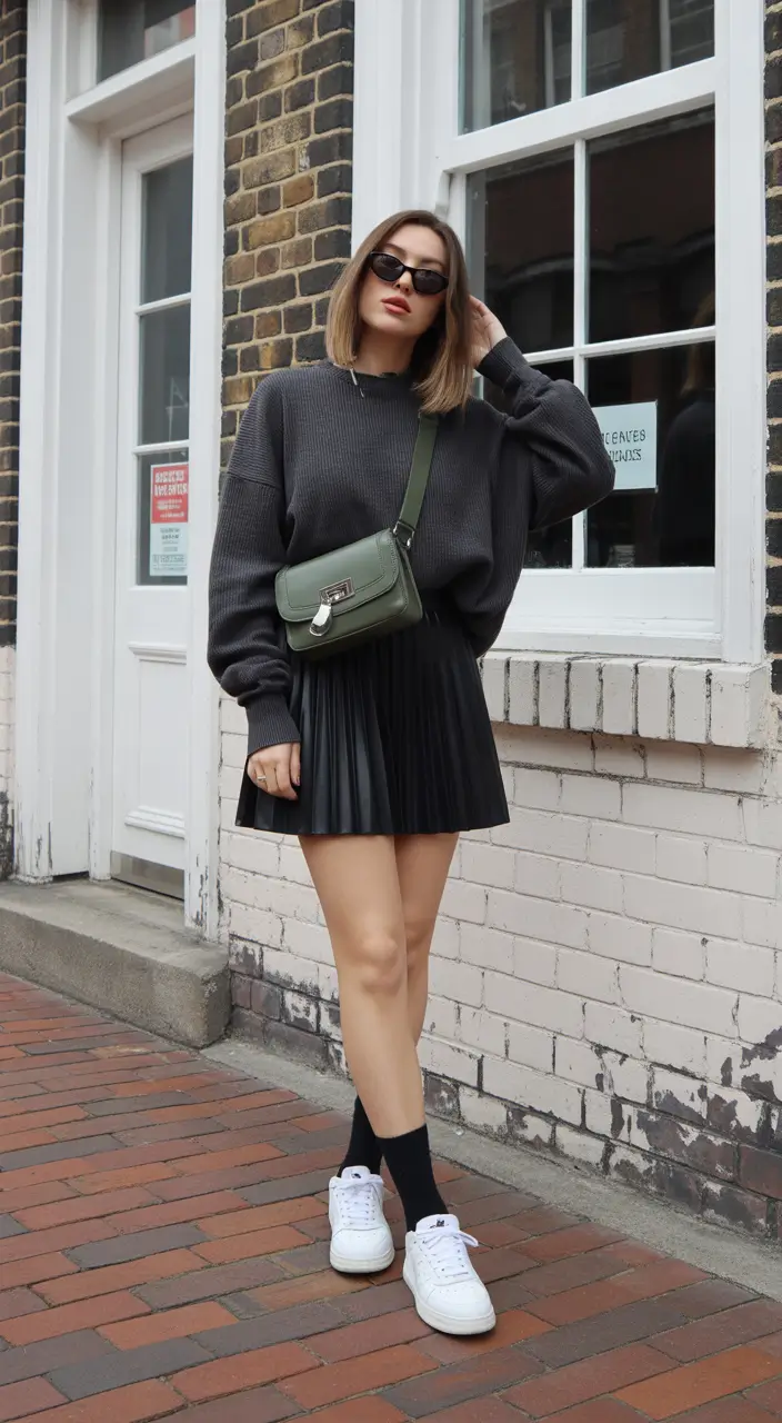 comfy spring outfits Relaxed Street Style with Playful Proportions