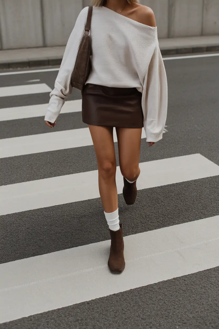 comfy spring outfits Soft Contrast for Urban Spring Days