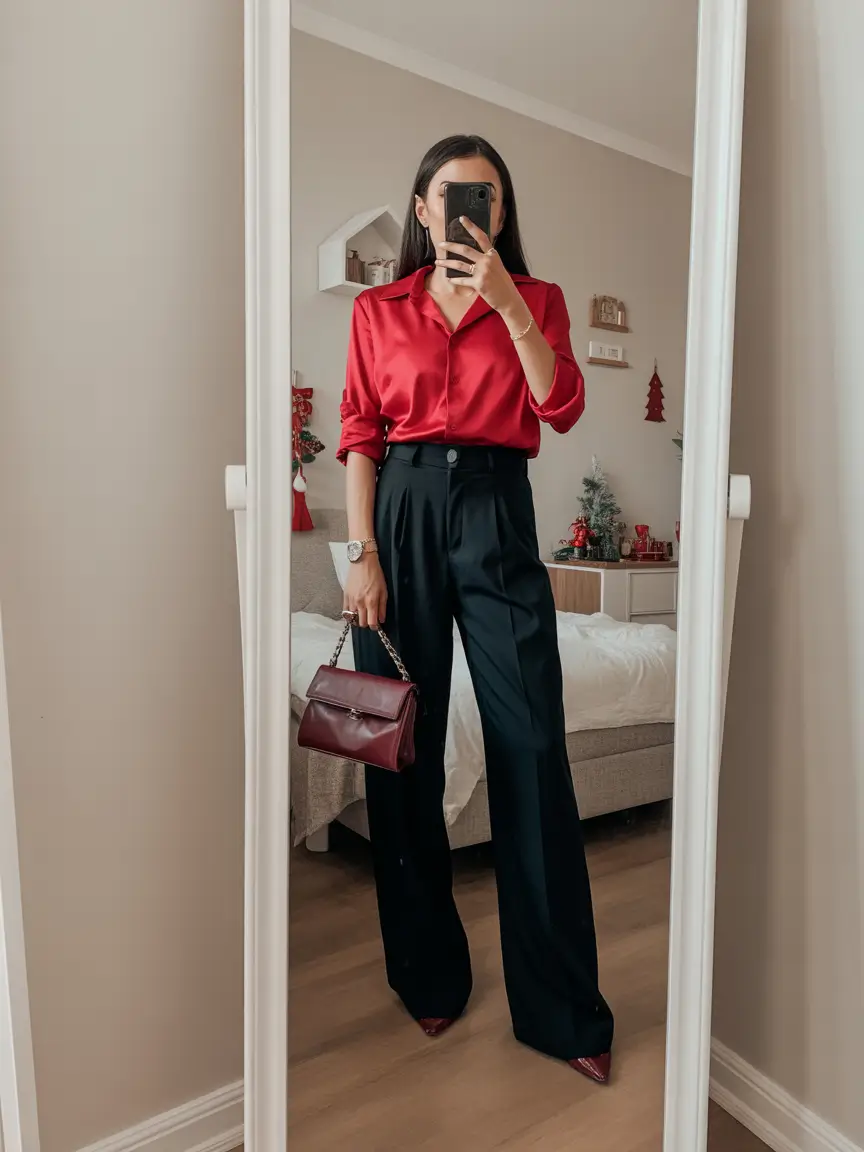 Every Day Spring Outfits Red As A Statement Neutral