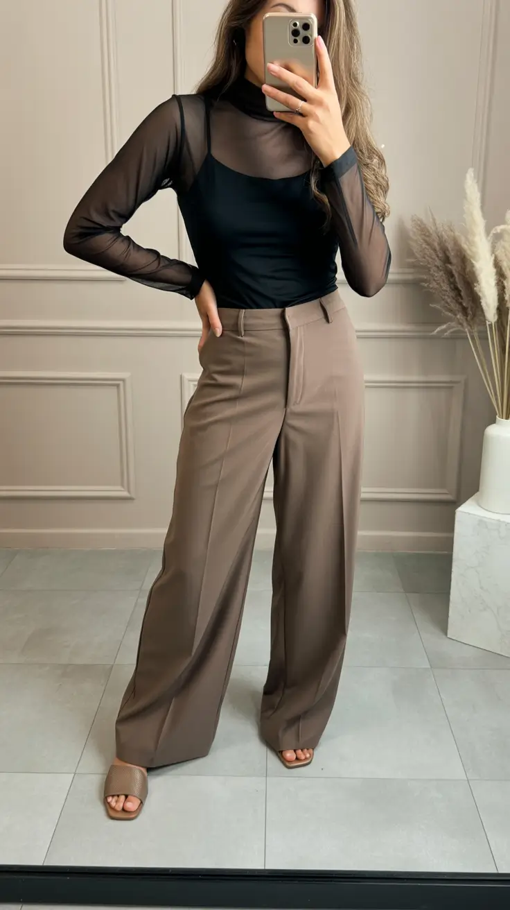 Every Day Spring Outfits Sheer Layers And Soft Structure