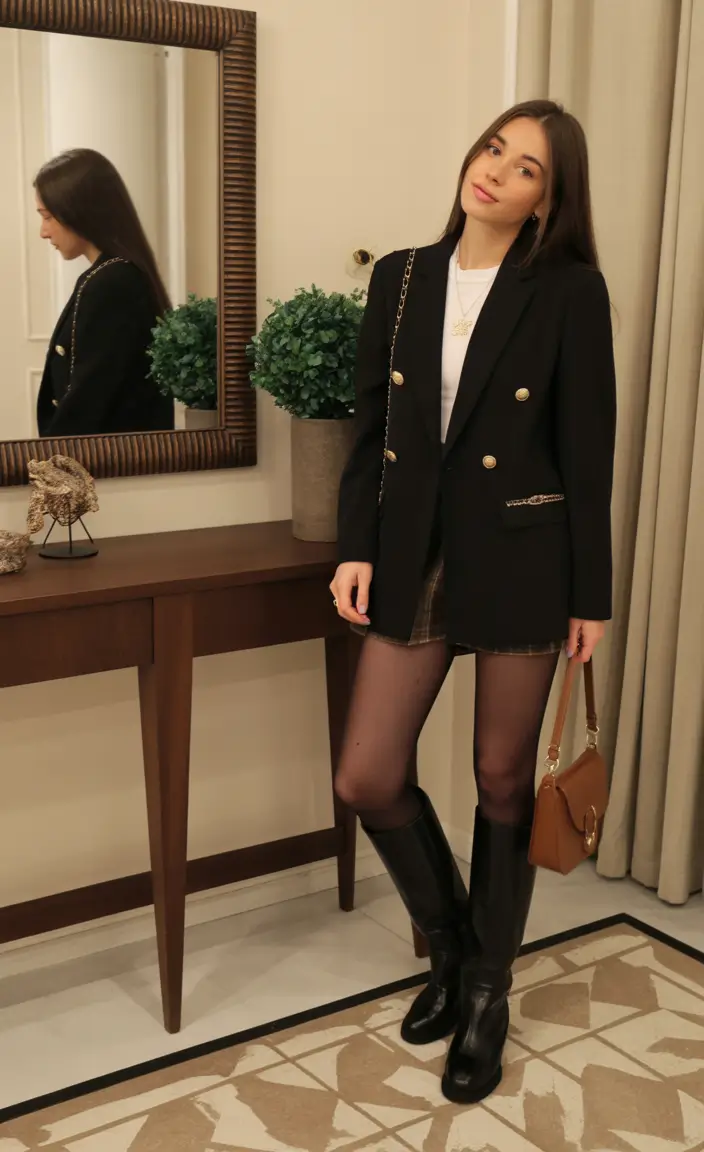 Every Day Spring Outfits Modern Black Blazer With Feminine Edge