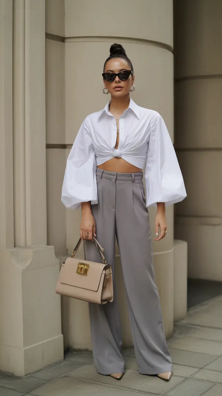 holiday spring outfits Clean Lines With a Confident Spring Attitude